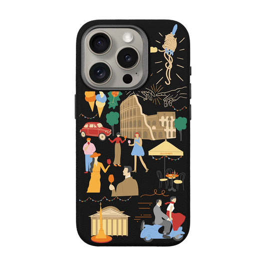 ROMA-iPhone 15 Pro Leather Premium Kılıf MagSafe Özellikli