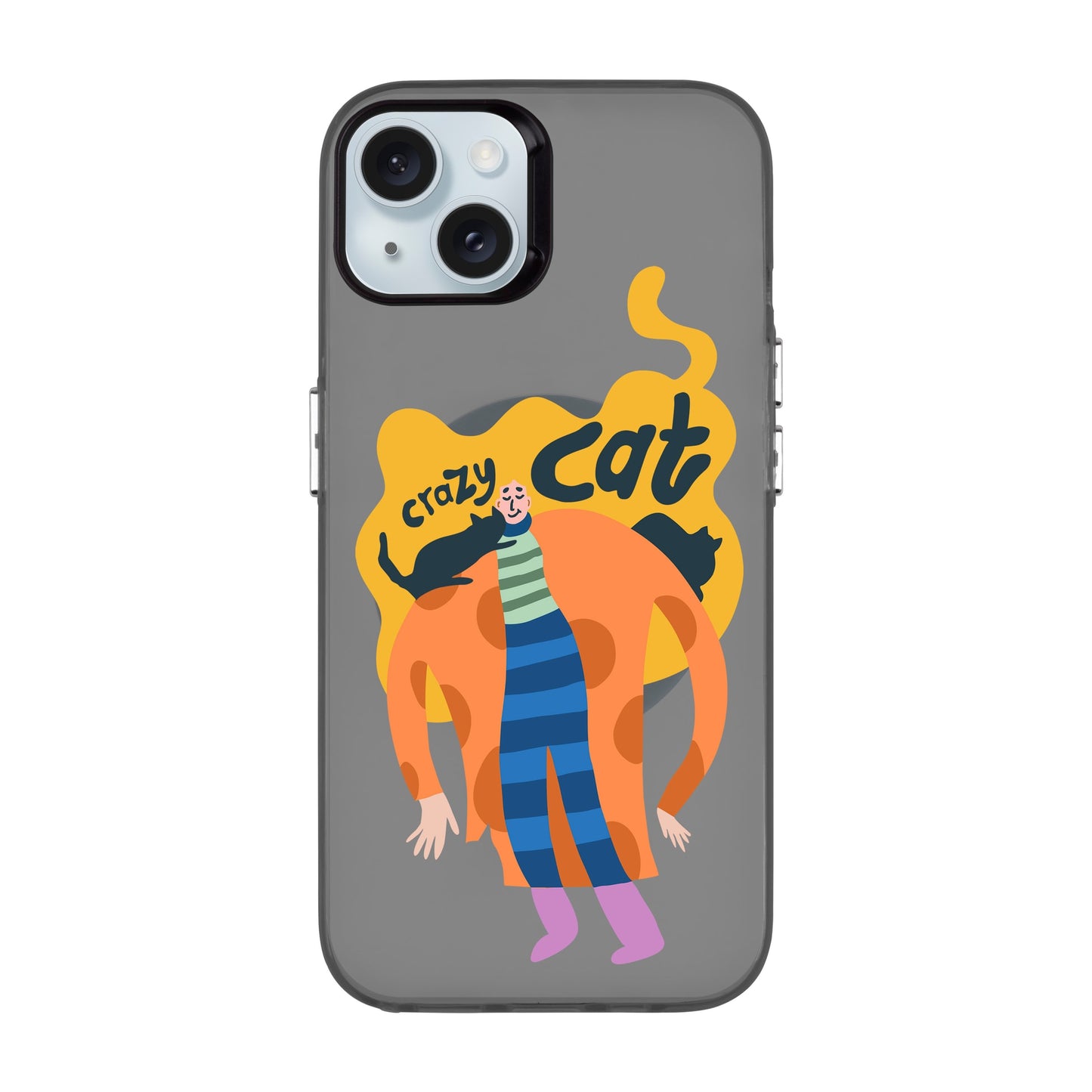 CRAZY CAT-iPhone 15 Plus Hold Kılıf MagSafe Özellikli