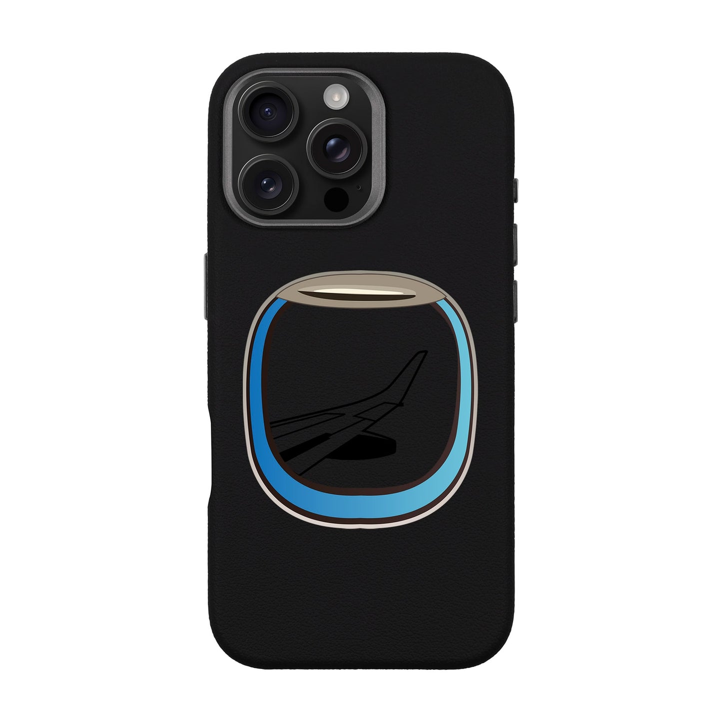 AIRCRAFT WINDOW-iPhone 16 Pro Max Leather Premium Kılıf MagSafe Özellikli