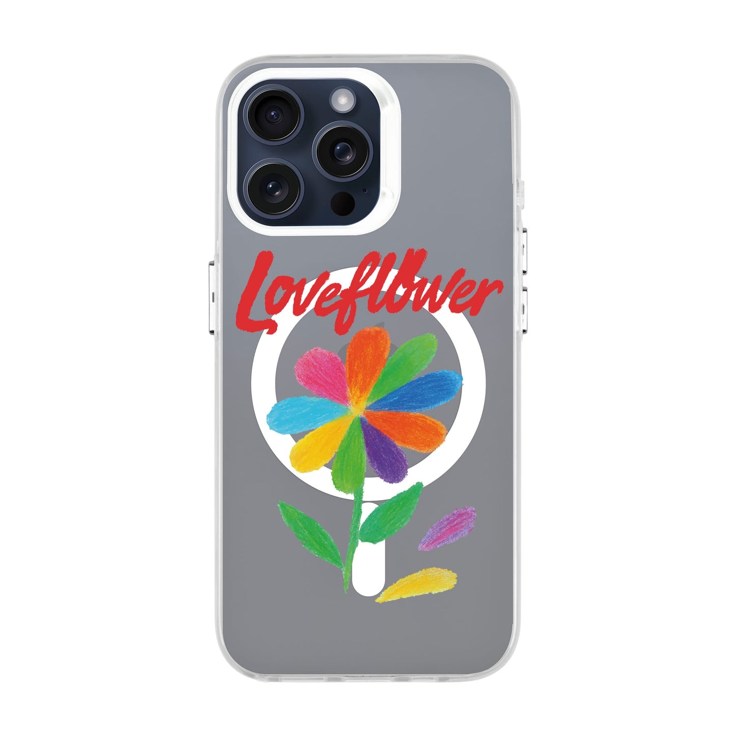 LOVE FLOWER-iPhone 15 Pro Max Hold Kılıf MagSafe Özellikli