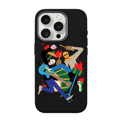 MONSTER MASH-iPhone 15 Pro Leather Premium Kılıf MagSafe Özellikli