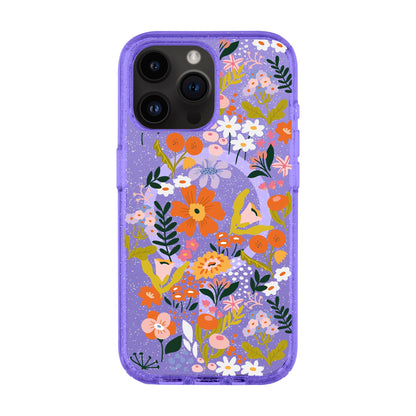 FLOWER-iPhone 14 Pro Max Shiny Kılıf MagSafe Özellikli