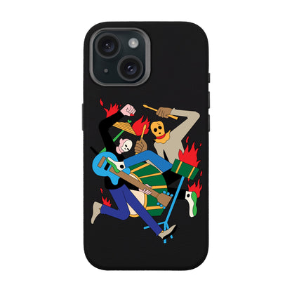 MONSTER MASH-iPhone 15 Leather Premium Kılıf MagSafe Özellikli