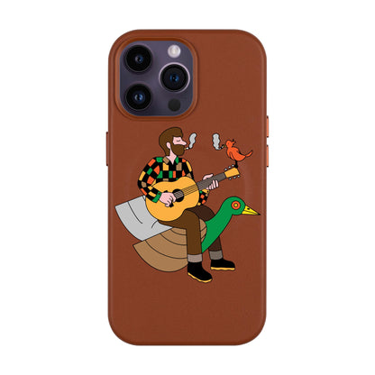 BIRDS OF A FEATHER-iPhone 14 Pro Max Leather Kılıf MagSafe Özellikli