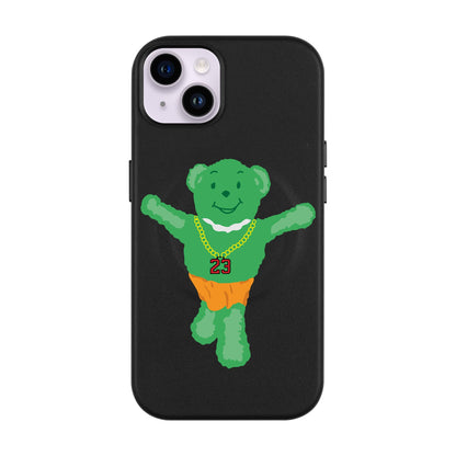 GREEN BEAR-iPhone 14 Plus Leather Kılıf MagSafe Özellikli