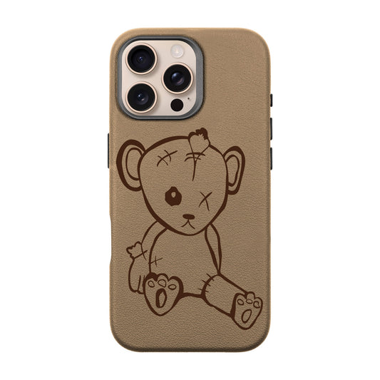 BABY BEAR-iPhone 16 Pro Max Leather Premium Kılıf MagSafe Özellikli