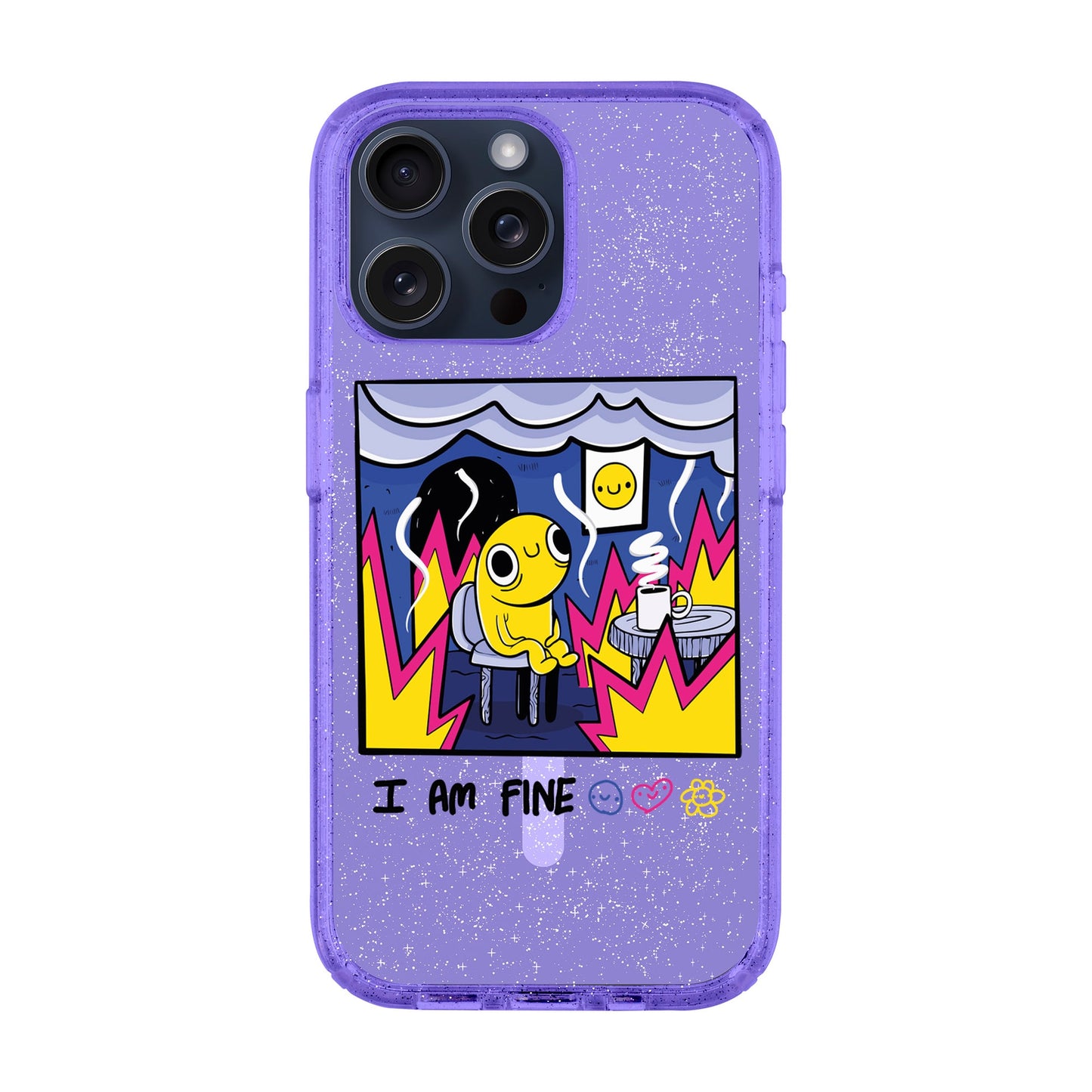I AM FINE-iPhone 15 Pro Max Shiny Kılıf MagSafe Özellikli