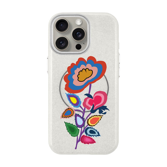 KNITTED FLOWER-iPhone 15 Pro Max Radiant Kılıf MagSafe Özellikli