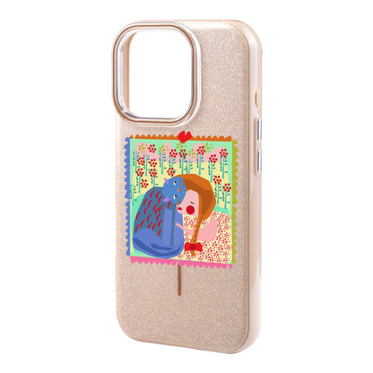 KEDİ POSTA PULU-iPhone 16 Plus Radiant Kılıf MagSafe Özellikli