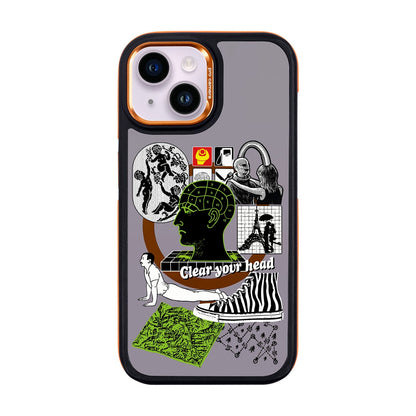 CLEAR YOUR HEAD-iPhone 14 Dark Kılıf MagSafe Özellikli