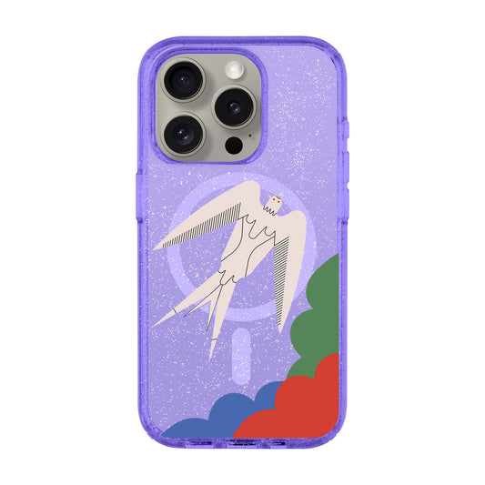 L’OISEAU LIBRE-iPhone 15 Pro Shiny Kılıf MagSafe Özellikli