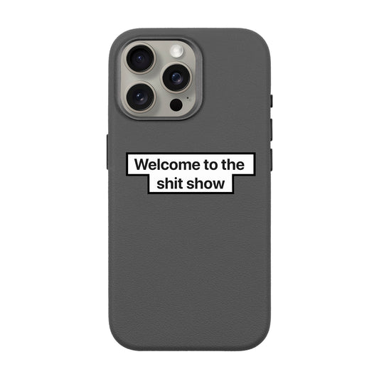 WELCOME-iPhone 15 Pro Max Leather Premium Kılıf MagSafe Özellikli