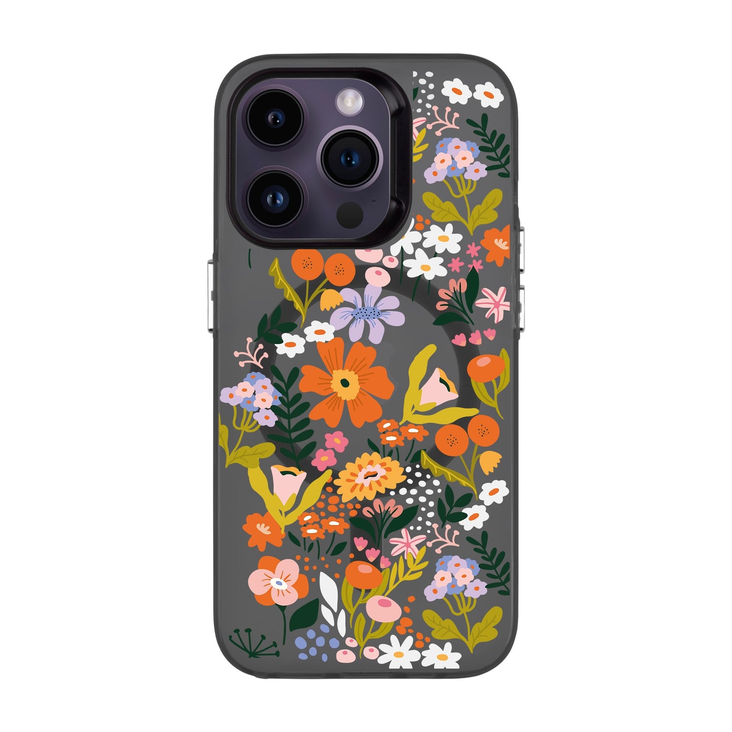FLOWER-iPhone 14 Pro Hold Kılıf MagSafe Özellikli