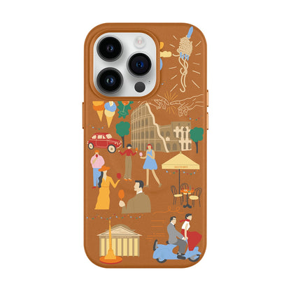 ROMA-Leather Kılıf MagSafe Özellikli - iPhone 14 Pro