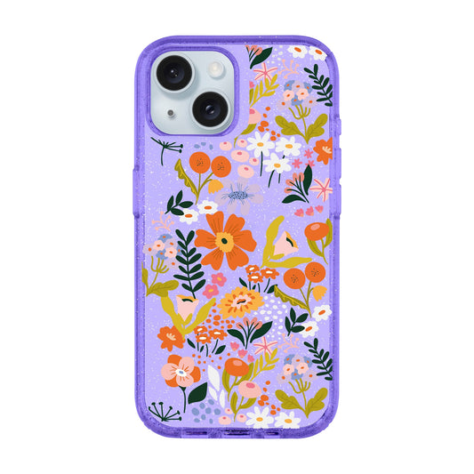 FLOWER-iPhone 15 Shiny Kılıf MagSafe Özellikli
