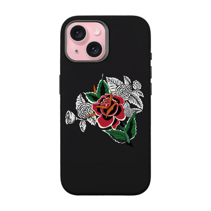 DRY ROSE-iPhone 15 Leather Premium Kılıf MagSafe Özellikli