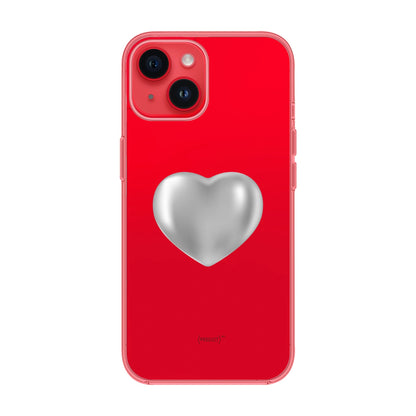 SILVER HEART-iPhone 14 Solid Kılıf