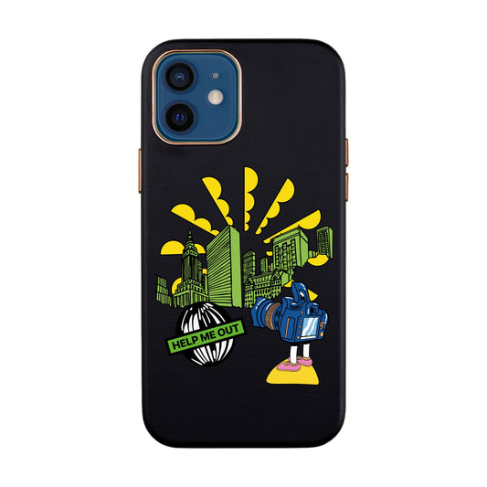 HELP ME OUT-iPhone XR Leather Kılıf