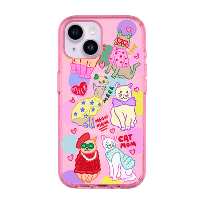 CAT MOM-iPhone 14 Shiny Kılıf MagSafe Özellikli