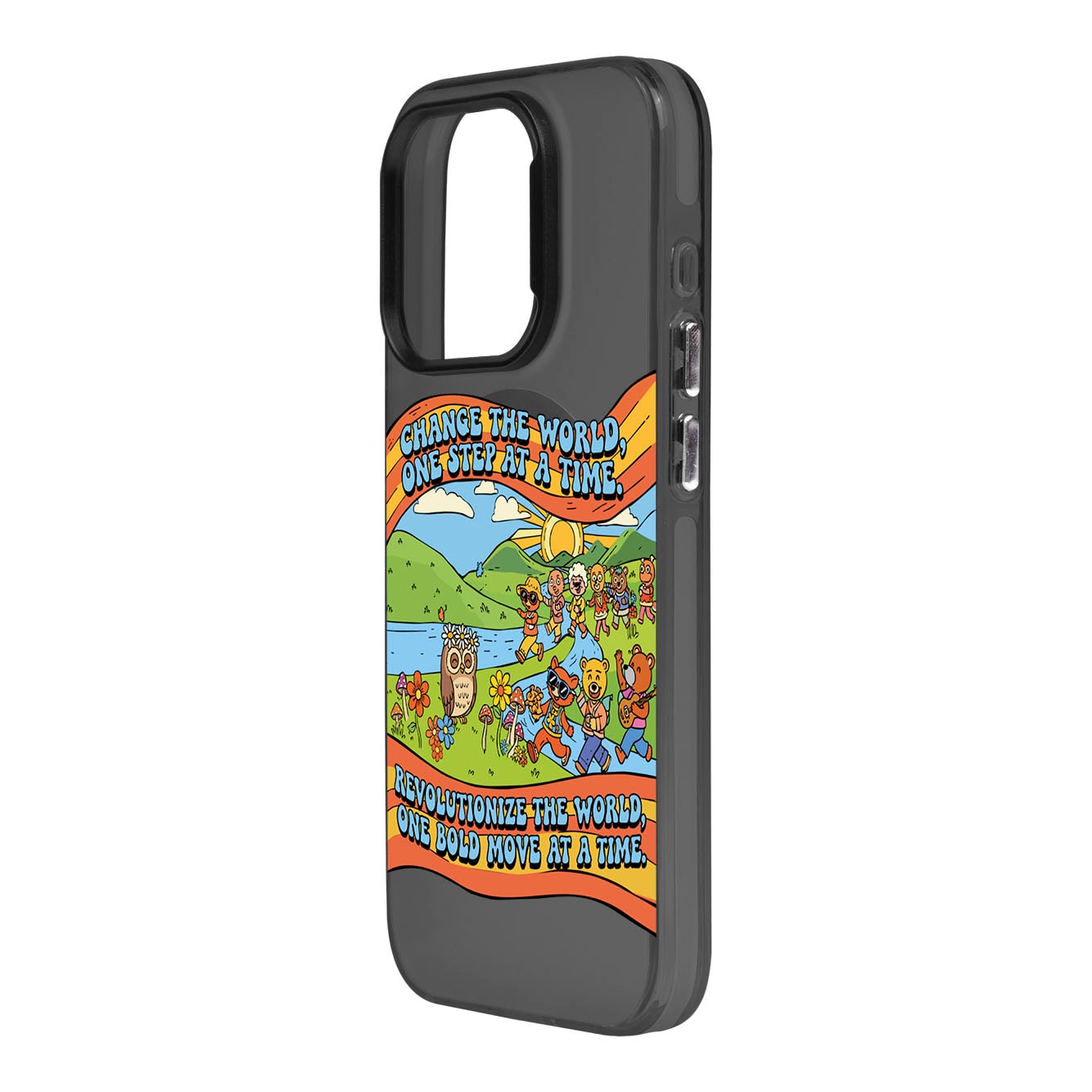 CHANGE THE WORLD-Hold Kılıf MagSafe Özellikli - iPhone 15 Pro