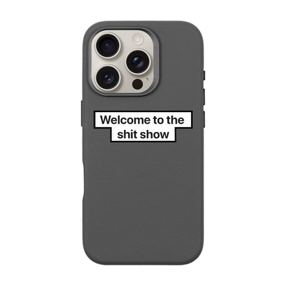 WELCOME-iPhone 16 Pro Leather Premium Kılıf MagSafe Özellikli