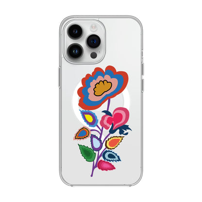 KNITTED FLOWER-iPhone 14 Pro Max Solid Kılıf MagSafe Özellikli
