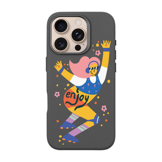 ENJOY-iPhone 16 Pro Leather Premium Kılıf MagSafe Özellikli