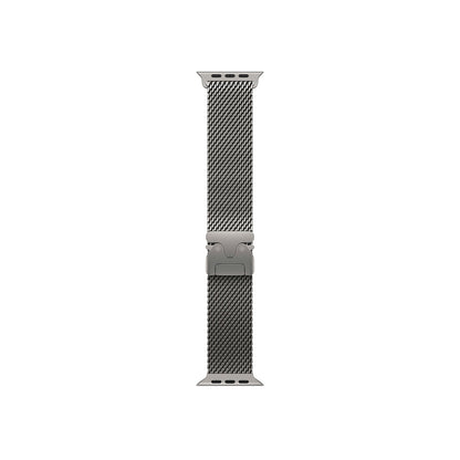 Apple Watch Braid Metal Kordon-Siyah