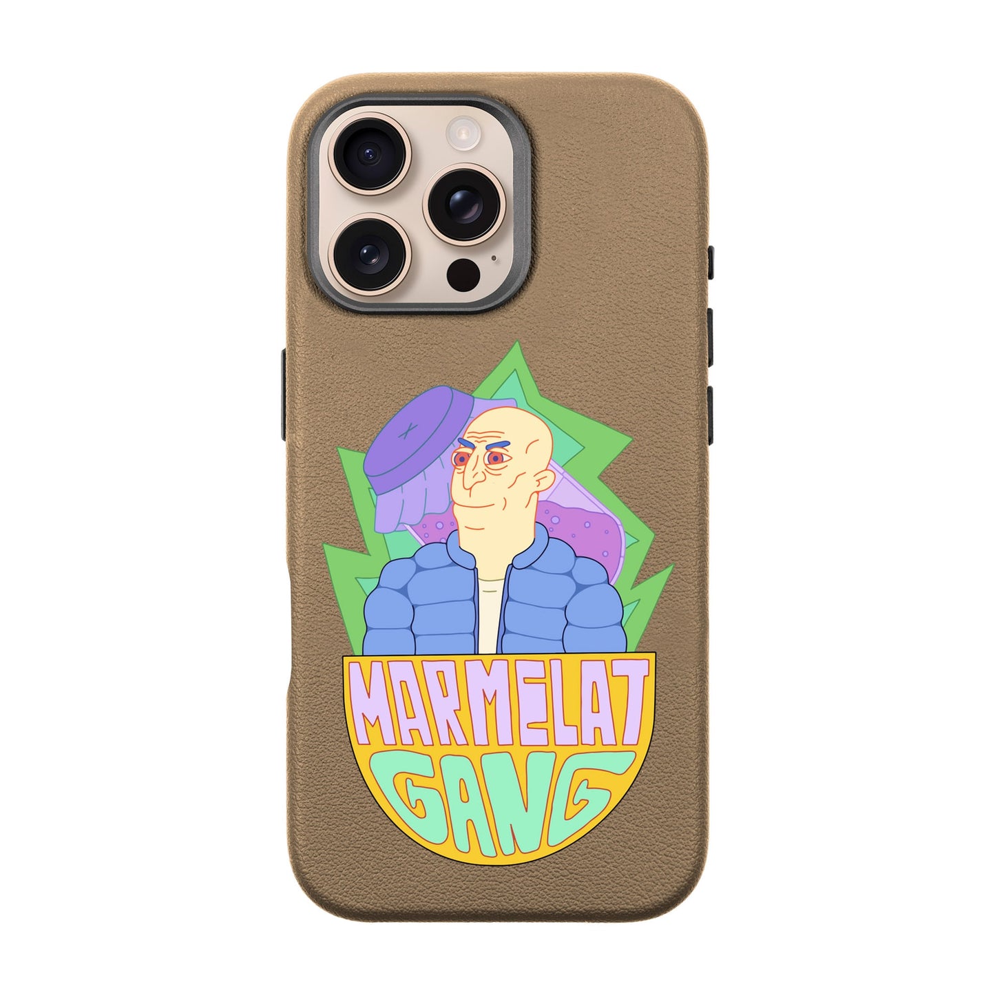 MARMELAT GANG-iPhone 16 Pro Max Leather Premium Kılıf MagSafe Özellikli