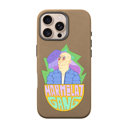 MARMELAT GANG-iPhone 16 Pro Max Leather Premium Kılıf MagSafe Özellikli