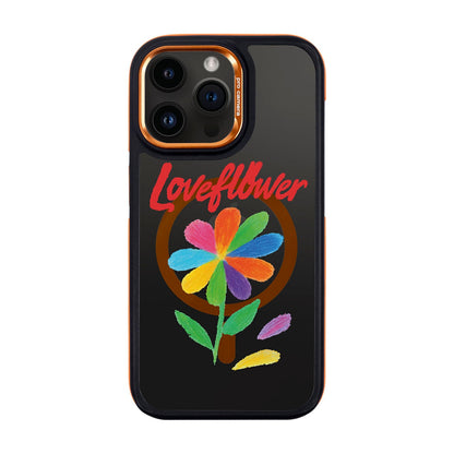 LOVE FLOWER-iPhone 14 Pro Max Dark Kılıf MagSafe Özellikli