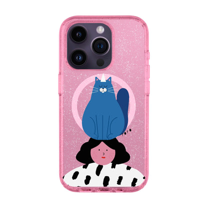 NAUGHTY CAT-iPhone 14 Pro Shiny Kılıf MagSafe Özellikli