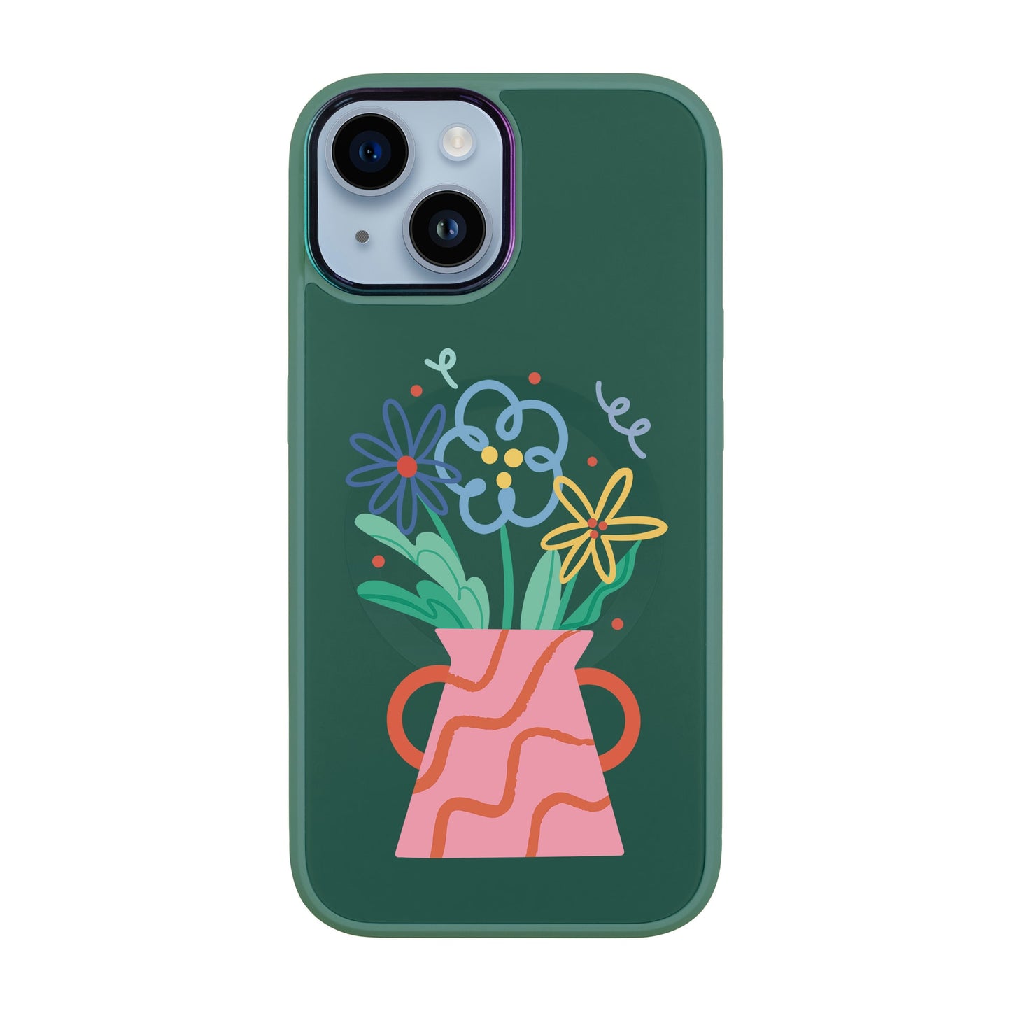 PINK VASE-iPhone 12 Vigor Kılıf MagSafe Özellikli