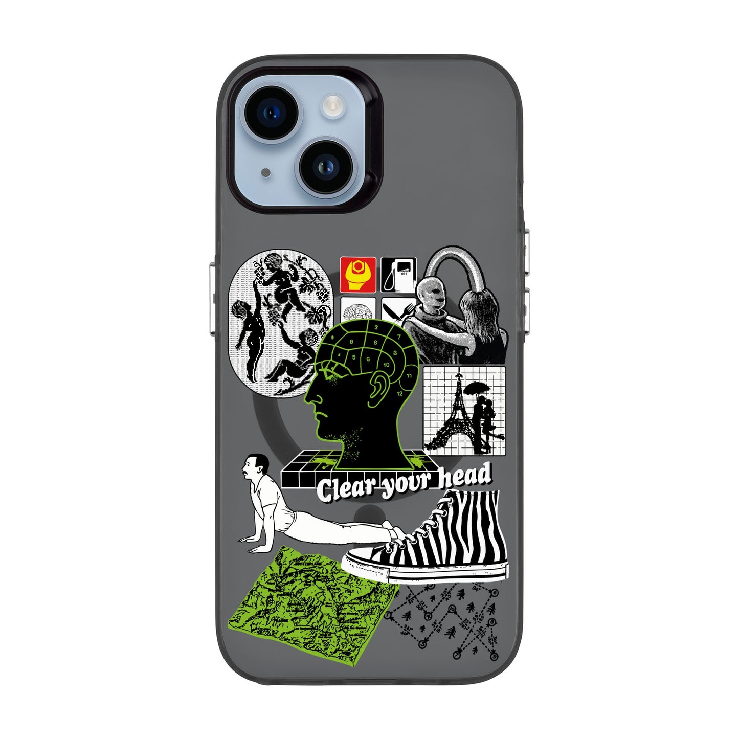 CLEAR YOUR HEAD-iPhone 14 Hold Kılıf MagSafe Özellikli
