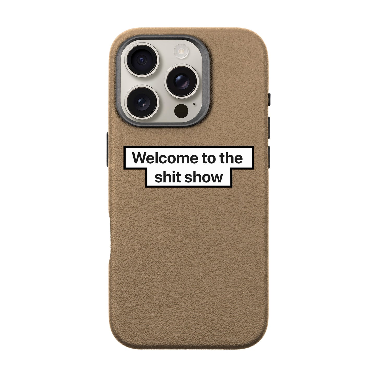 WELCOME-iPhone 16 Pro Leather Premium Kılıf MagSafe Özellikli