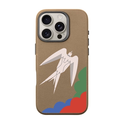 L’OISEAU LIBRE-iPhone 16 Pro Leather Premium Kılıf MagSafe Özellikli