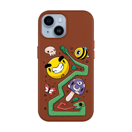 NADUR-Leather Kılıf MagSafe Özellikli - iPhone 13