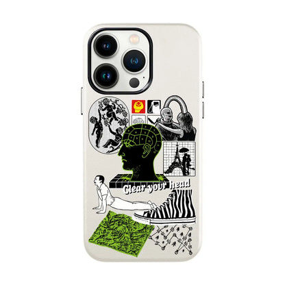 CLEAR YOUR HEAD-iPhone 13 Pro Max Leather Kılıf
