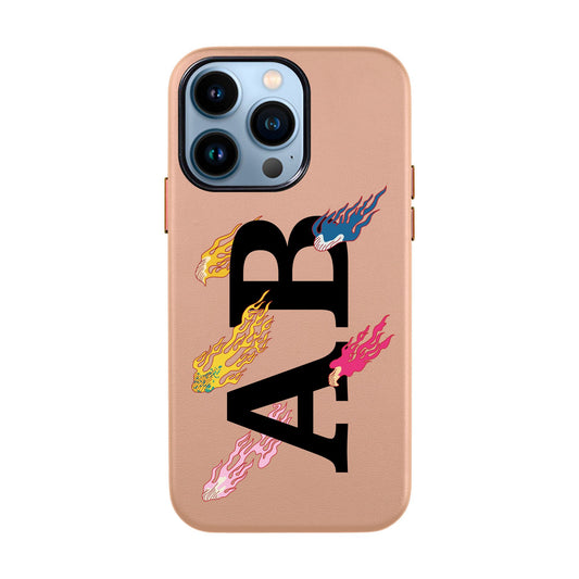 SHOOTİNG STAR KİŞİSELLEŞTİRİLMİŞ-iPhone 13 Pro Leather Kılıf