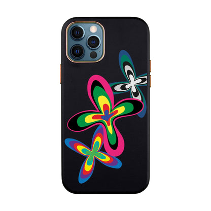 COLOR FLOWER-iPhone XR Leather Kılıf