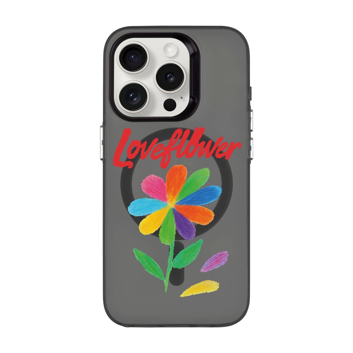 LOVE FLOWER-iPhone 15 Pro Hold Kılıf MagSafe Özellikli