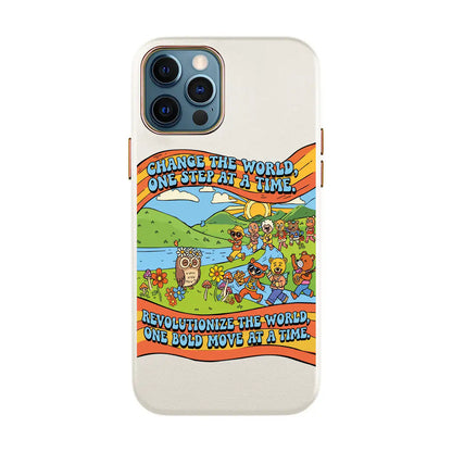 CHANGE THE WORLD-iPhone 7 Plus / 8 Plus Leather Kılıf