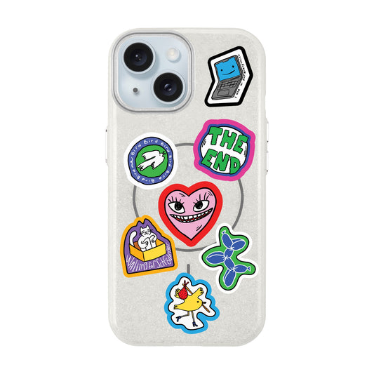 TŌTEN STICKERZ-iPhone 15 Plus Radiant Kılıf MagSafe Özellikli