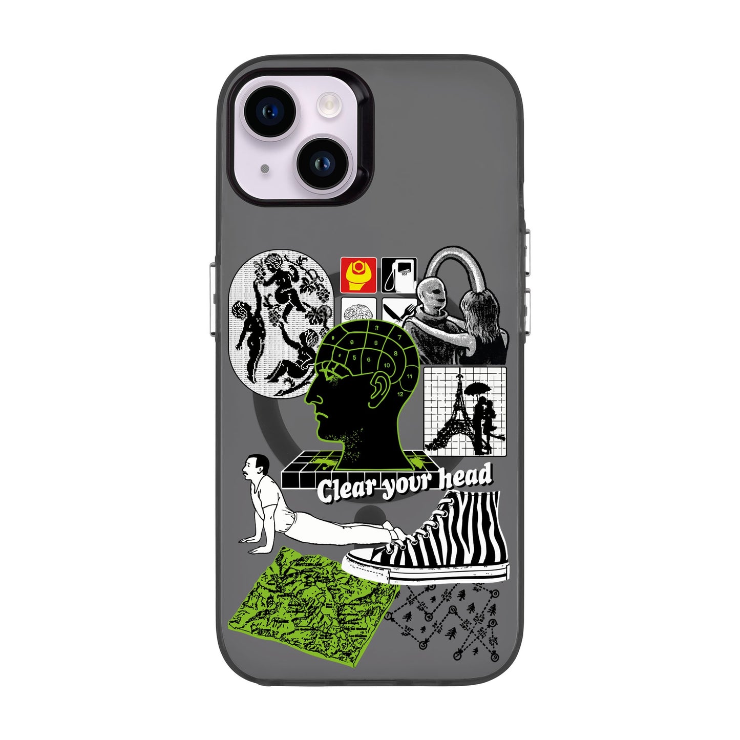 CLEAR YOUR HEAD-iPhone 14 Plus Hold Kılıf MagSafe Özellikli