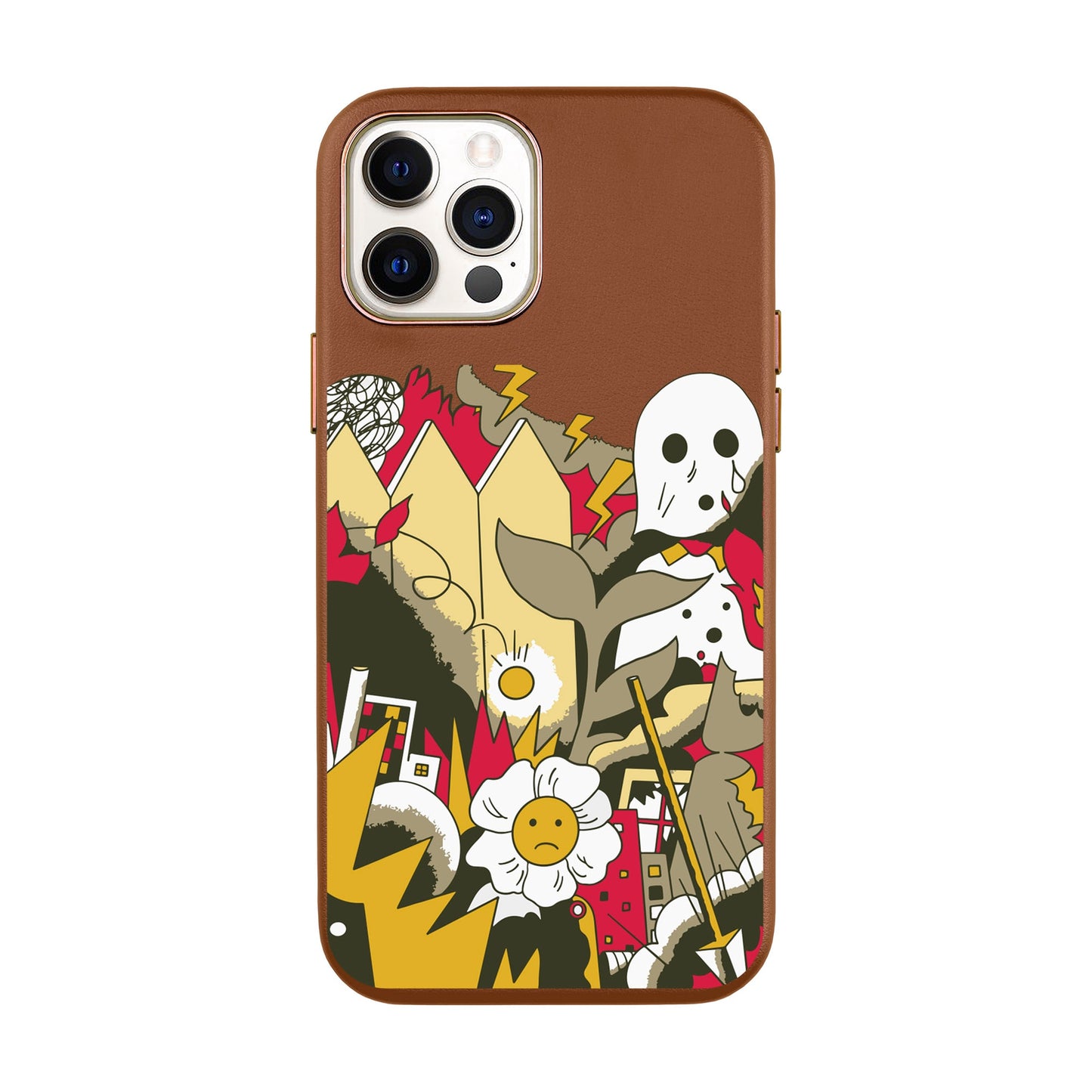 EVERYTHING IS BURNING-iPhone 7 Plus / 8 Plus Leather Kılıf