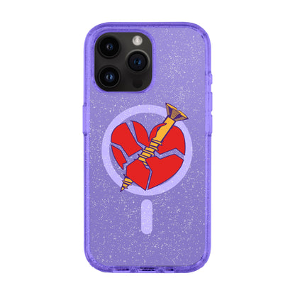 BROKEN HEART-iPhone 14 Pro Max Shiny Kılıf MagSafe Özellikli