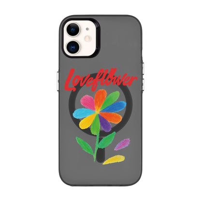 LOVE FLOWER-iPhone 12 Hold Kılıf MagSafe Özellikli
