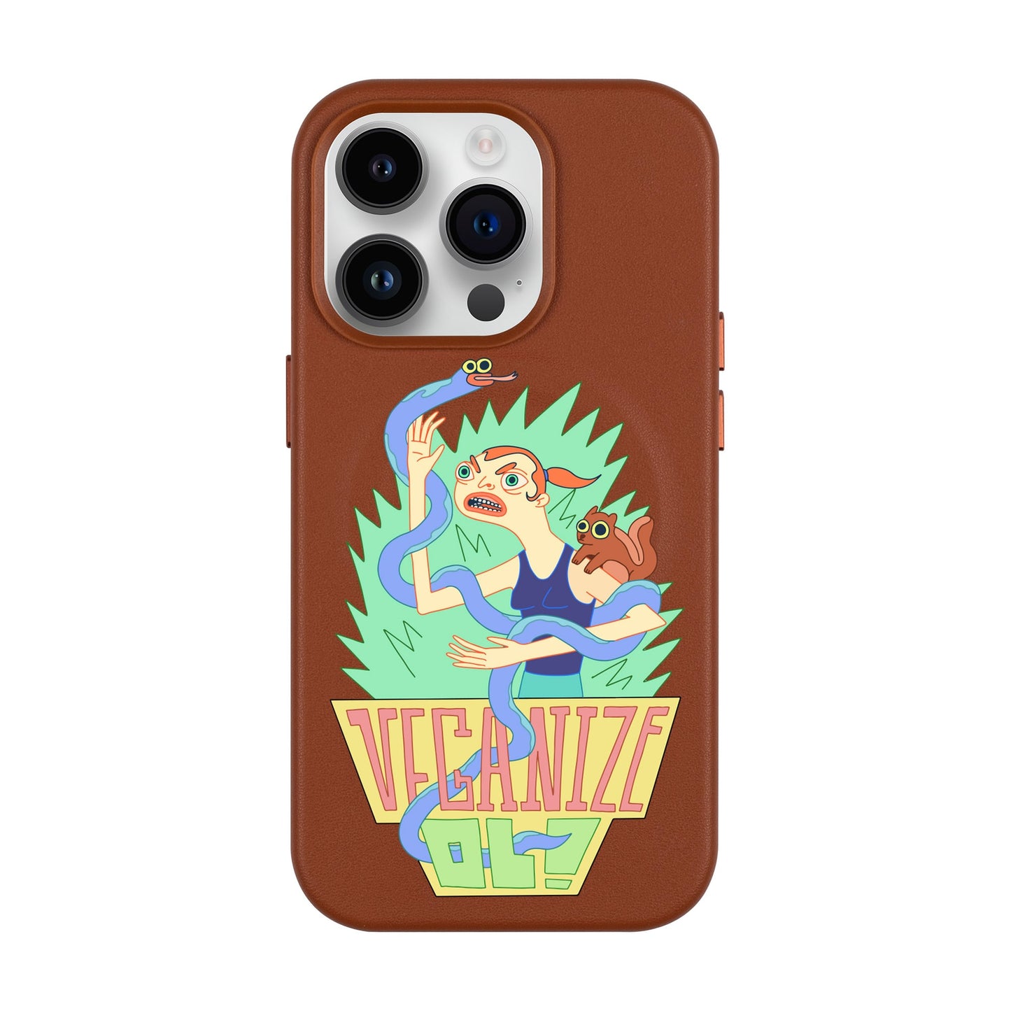 VEGANİZE-Leather Kılıf MagSafe Özellikli - iPhone 14 Pro