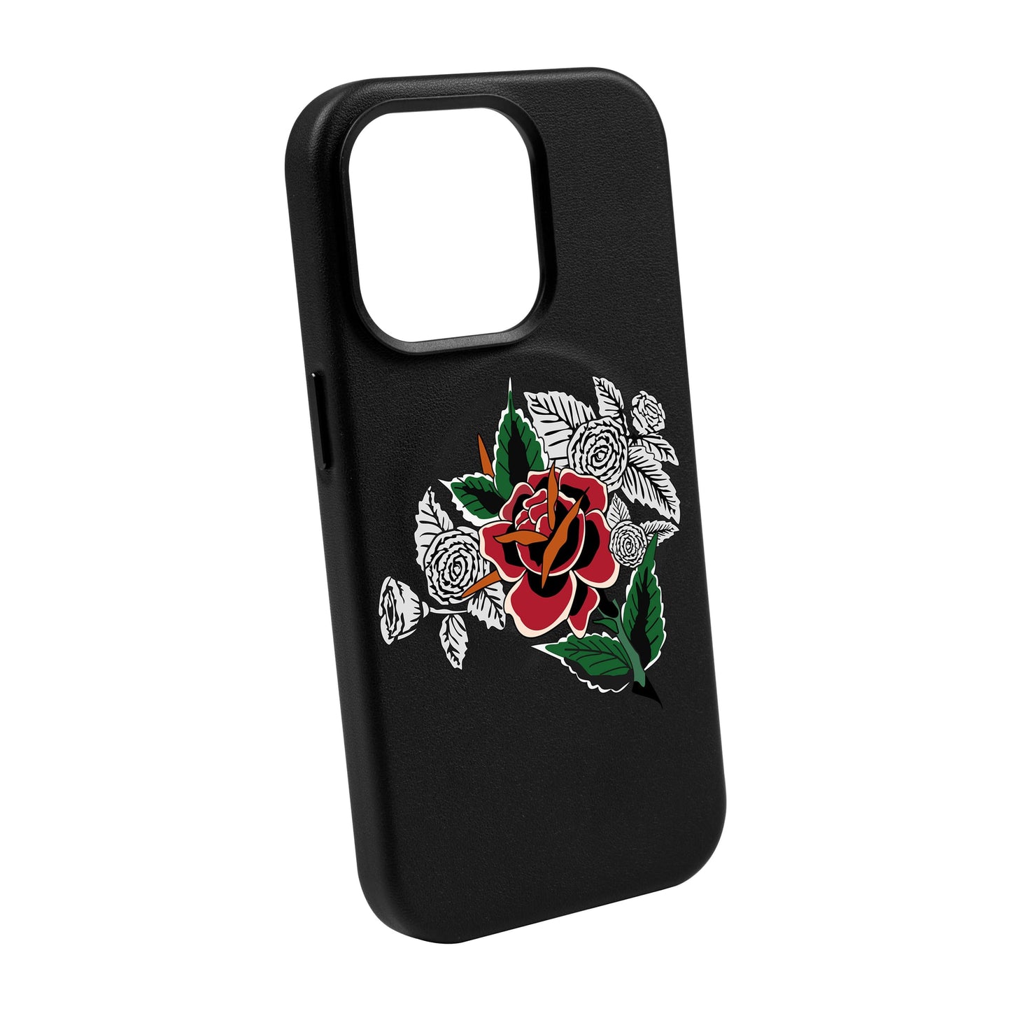 DRY ROSE-iPhone 14 Pro Max Leather Kılıf MagSafe Özellikli