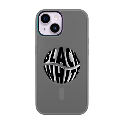 BLACK WHITE-iPhone 12 Vigor Kılıf MagSafe Özellikli